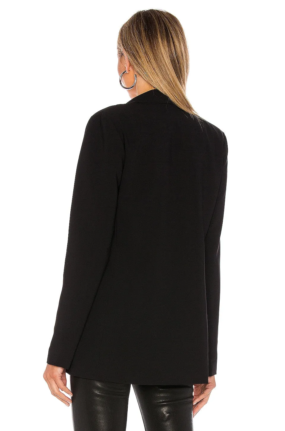 Amanda Uprichard Shawl Collar Blazer, black