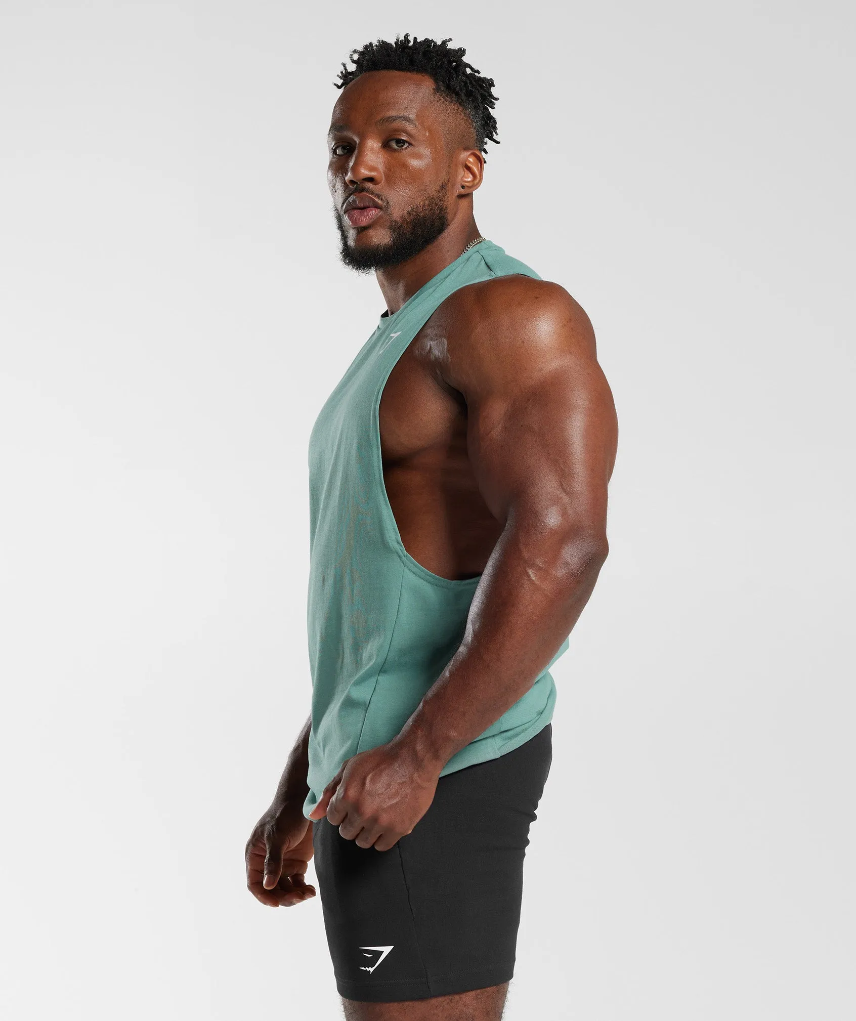 Gymshark React Drop Arm Tank - Ink Teal