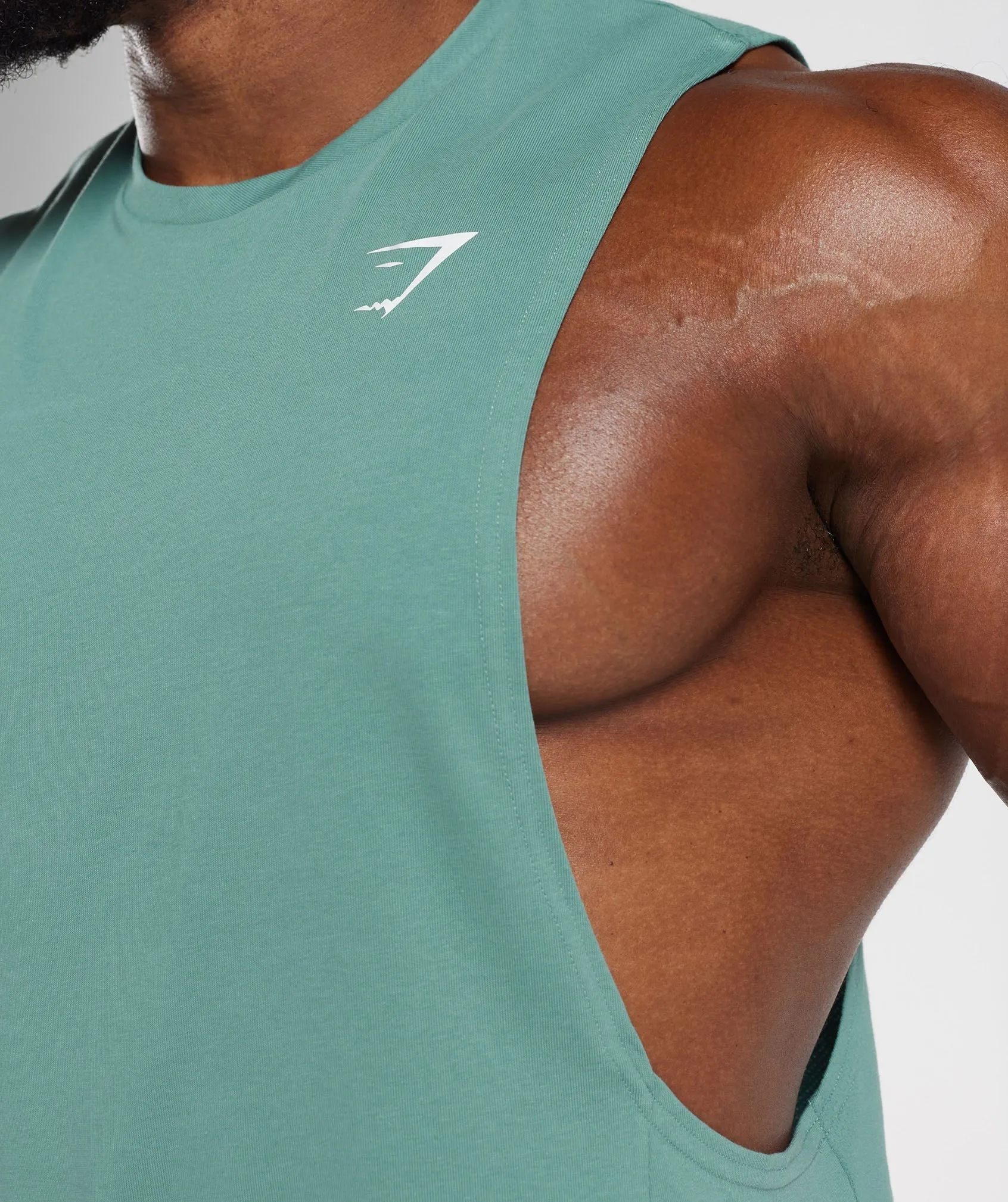 Gymshark React Drop Arm Tank - Ink Teal
