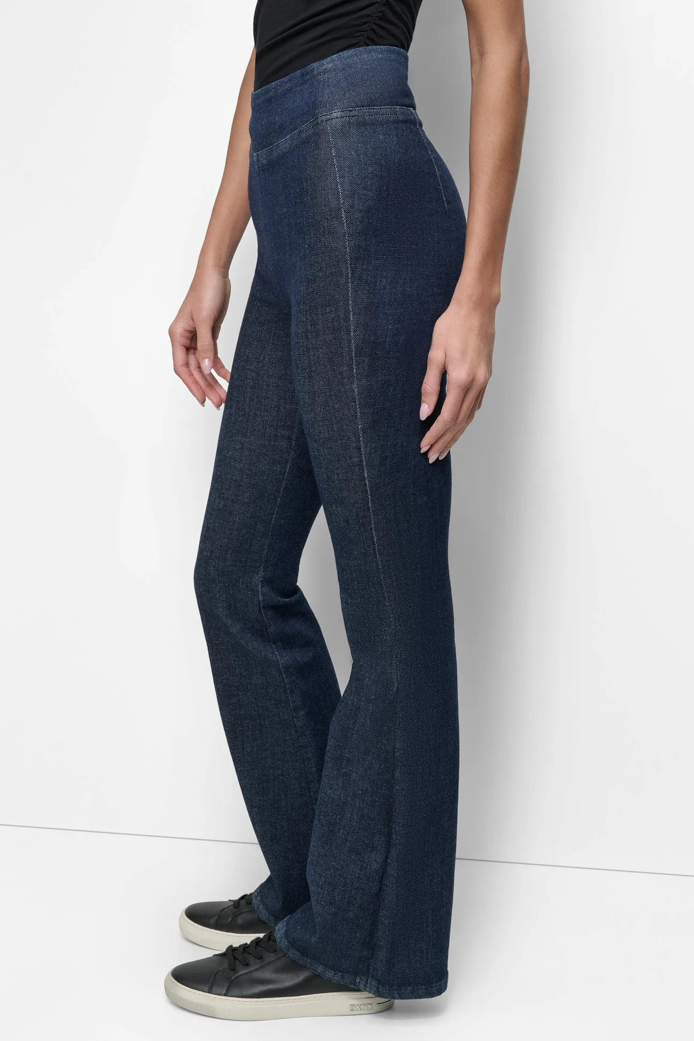 HIGH RISE PULL ON FLARE PANT