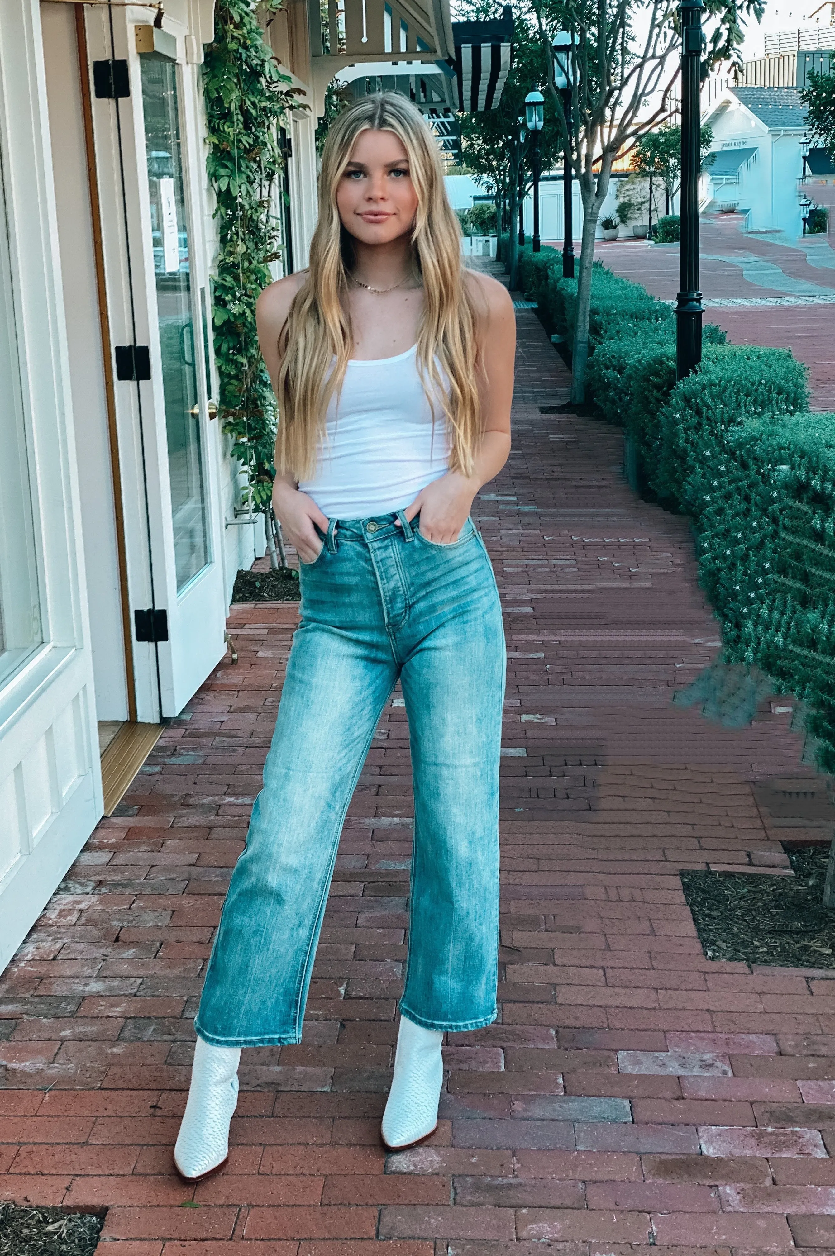 High Rise Wide Leg Crop Flare