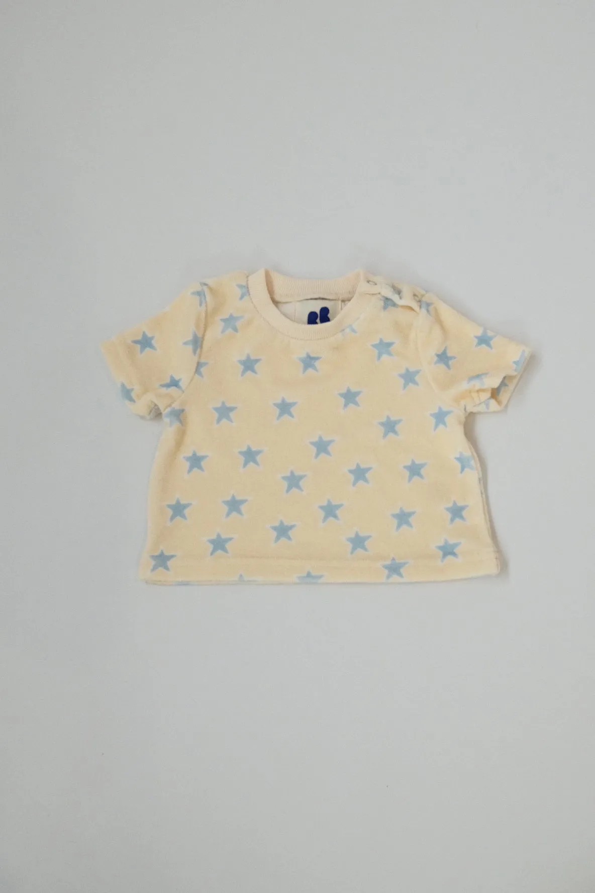 Terry towel top - blue star