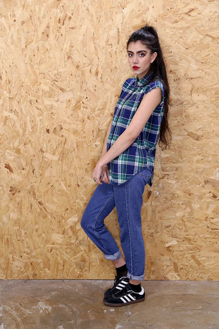 Vintage Mid Blue Blue Levi 501s