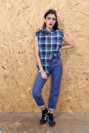 Vintage Mid Blue Blue Levi 501s